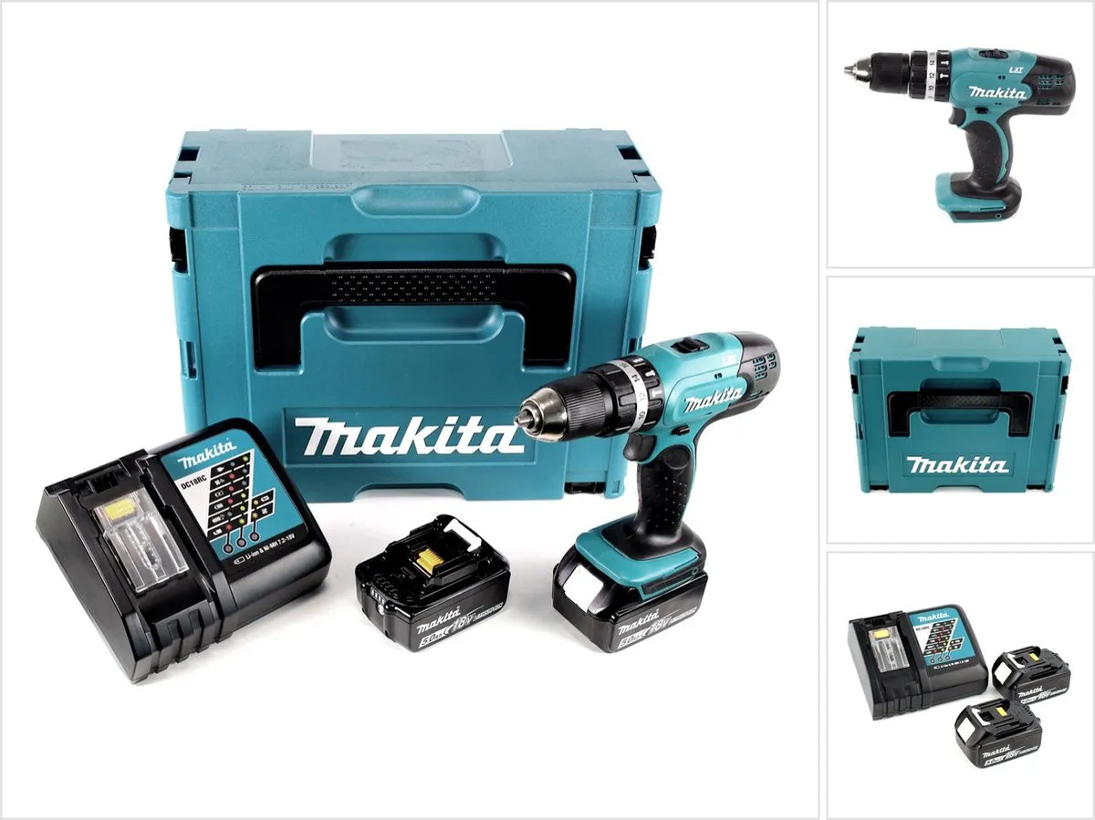 Makita DHP453RTJ Klopboormachine 18V
