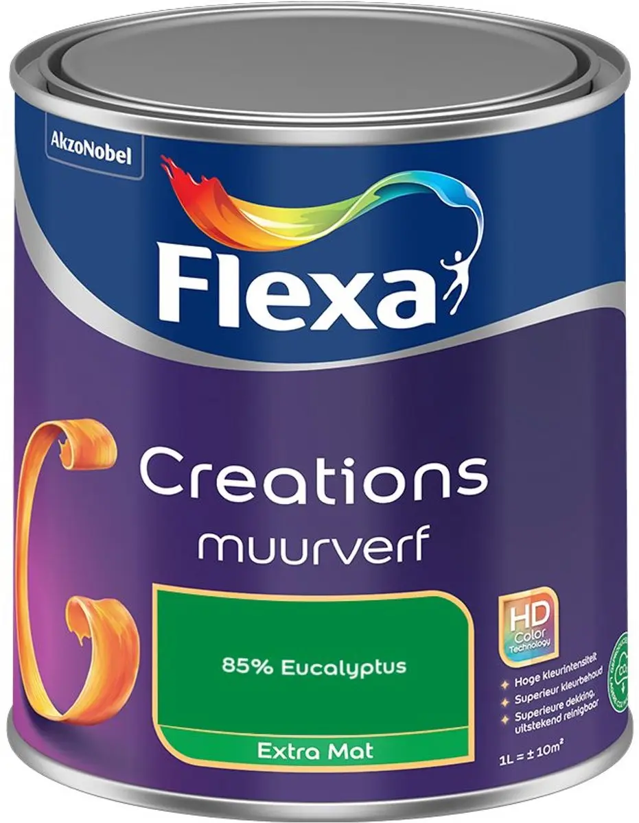 Flexa Creations Muurverf Extra Mat 85% Eucalyptus - 1L
