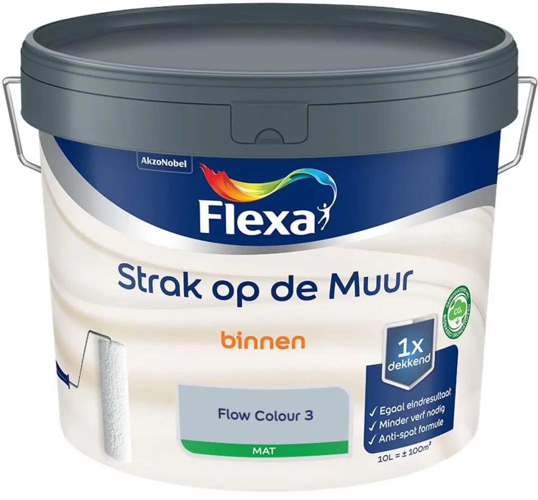 Flexa Strak Op De Muur Binnenmat Flow Colour 3 Mengverf 10L