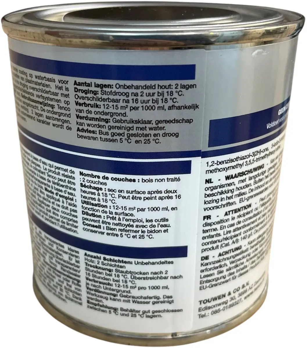 Tenco Randsealer Transparant 250ml - Waterbasis
