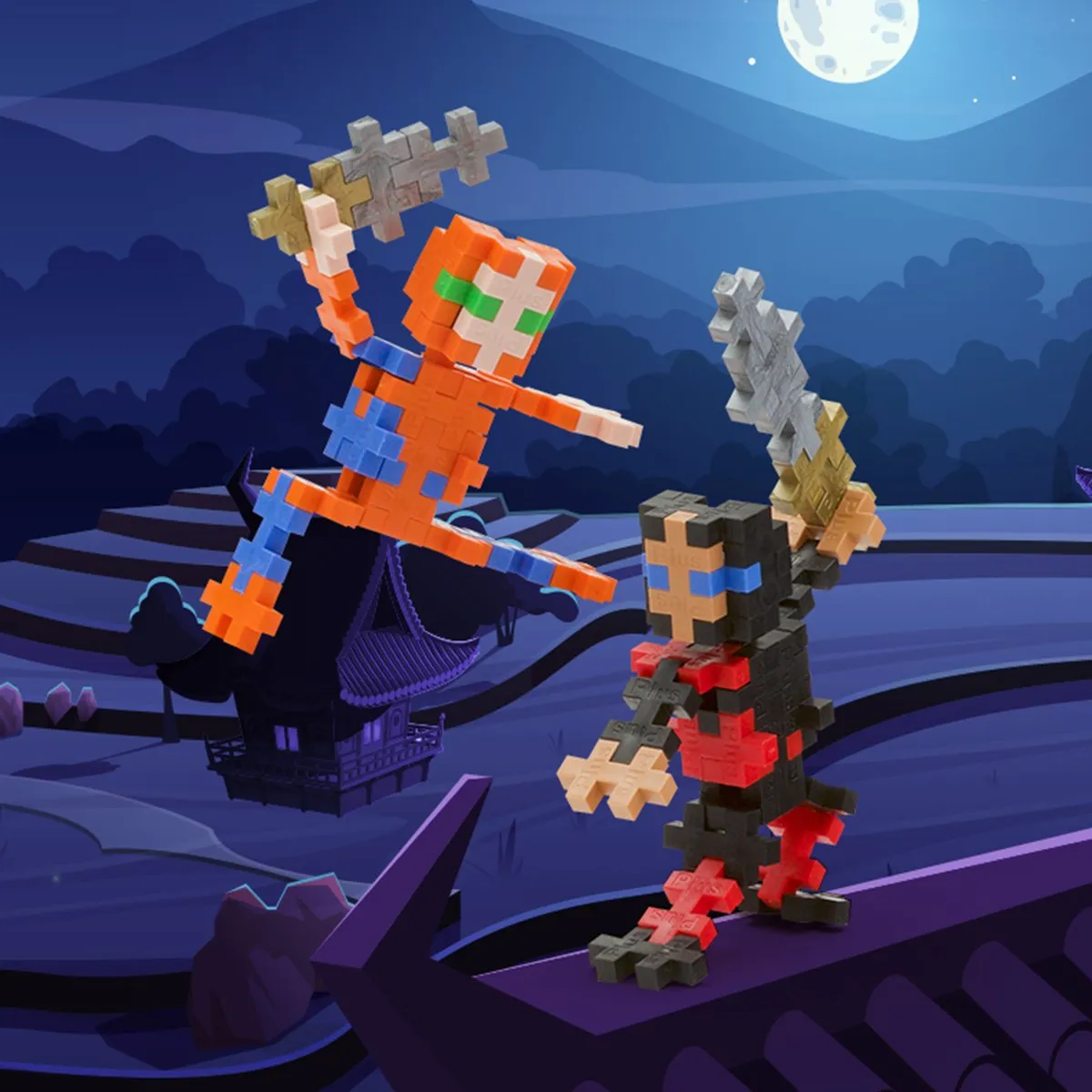 Plus-Plus Ninjas 100-delige Bouwset - 4307 - Ninja