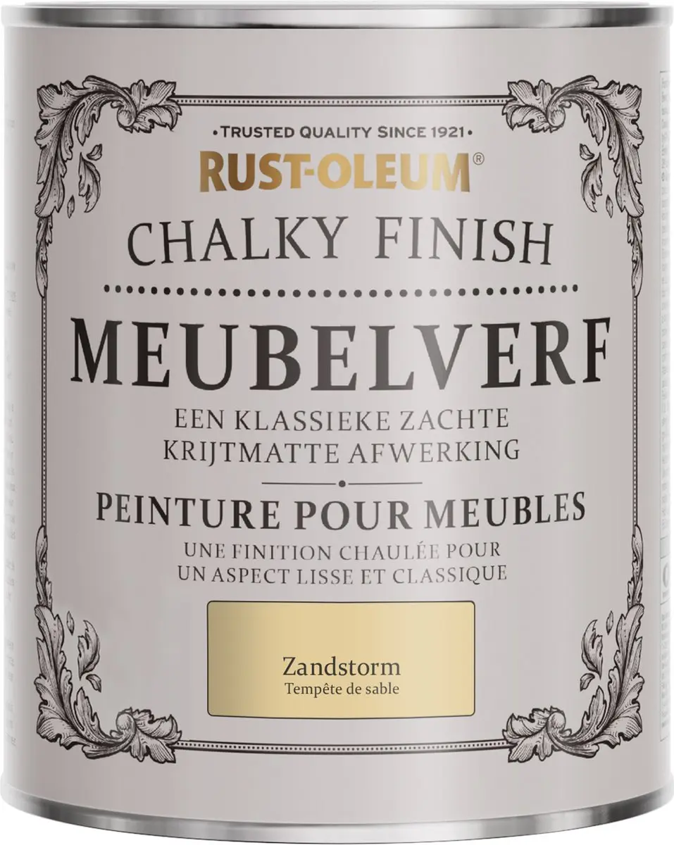 Rust-Oleum Geel Chalky Finish Meubelverf Zandstorm 750ml