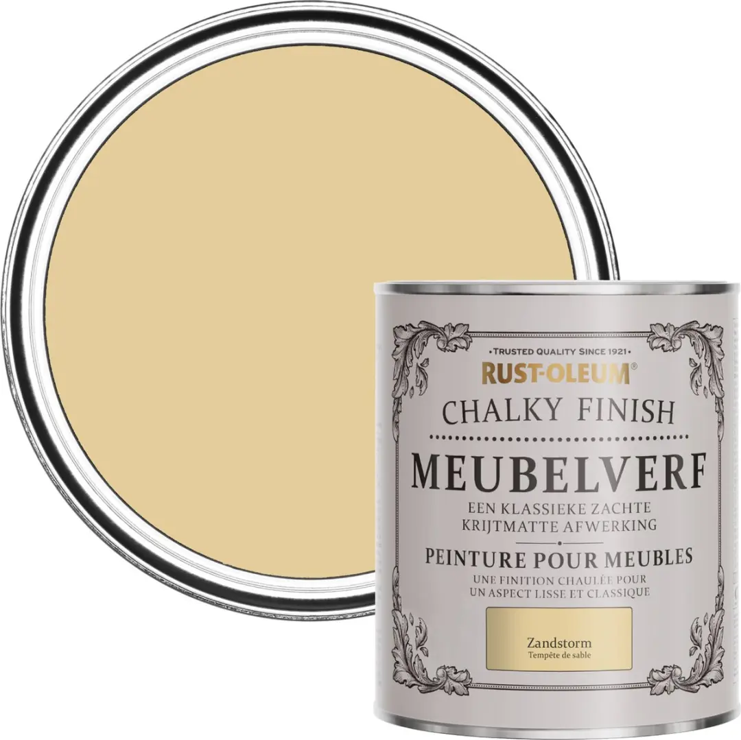 Rust-Oleum Geel Chalky Finish Meubelverf Zandstorm 750ml