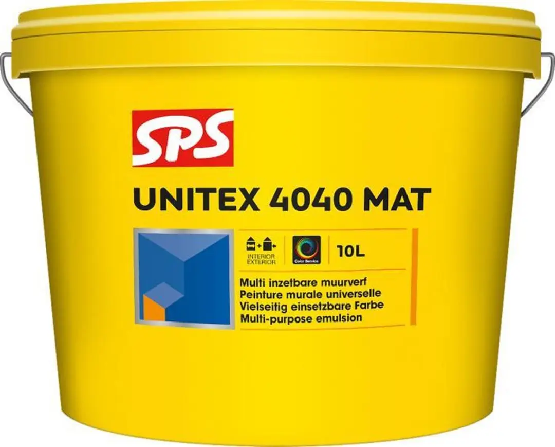 SPS Unitex 4040 Matte Muurverf RAL9010 10L