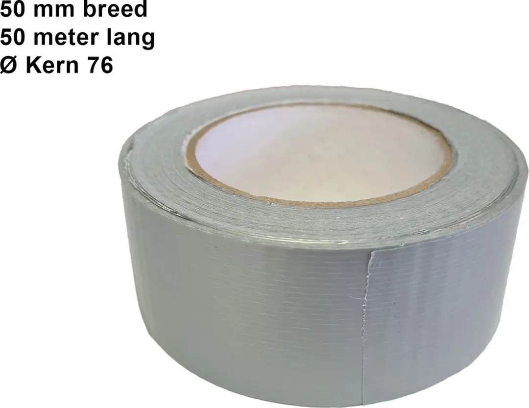 Kortpack Duct-Tape 50mm x 50m - Grijs - 1 Rol