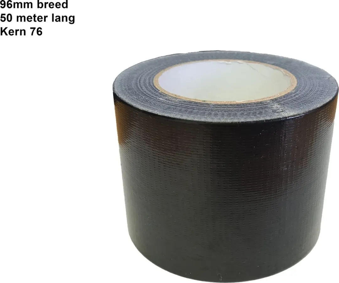 Kortpack Duct-Tape 96mm x 50m - Zwart