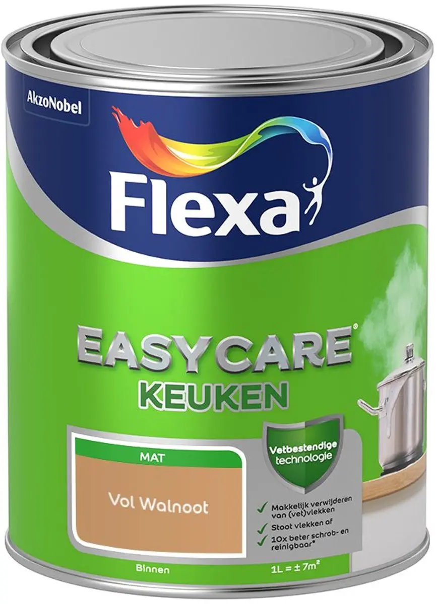 Flexa Easycare Keuken Vol Walnoot Mengverf 1L