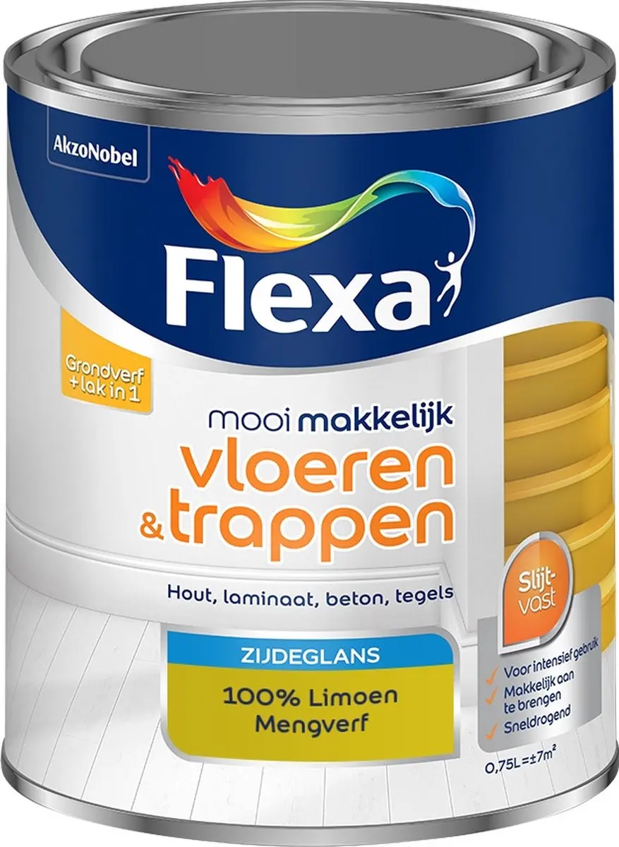 Flexa Mengverf 100% Limoen 750ml - o.a. hout/steen