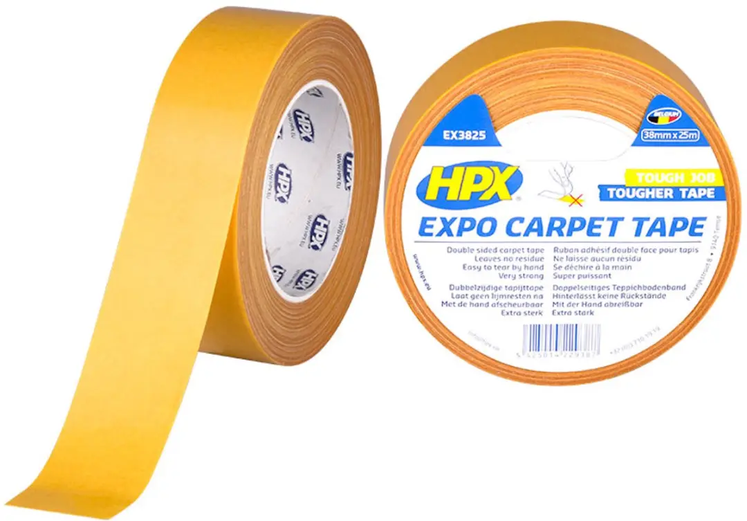 HPX Expo Carpet Tape 38mm x 25m - Wit