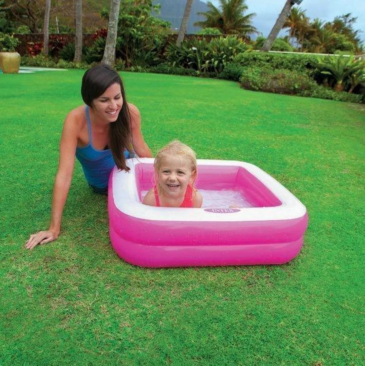 Intex Kinderzwembad 85x85x23cm - Roze