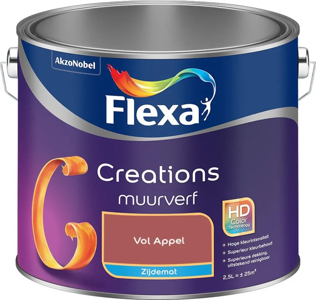 Flexa Creations Muurverf Zijdemat Vol Appel 2,5L