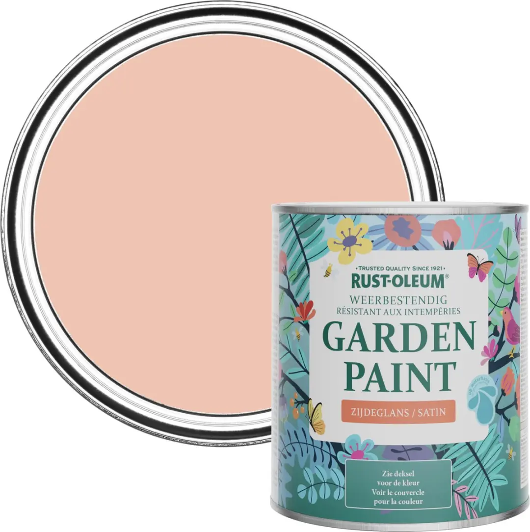 Rust-Oleum Roze Tuinverf Zijdeglans Koraal 750ml