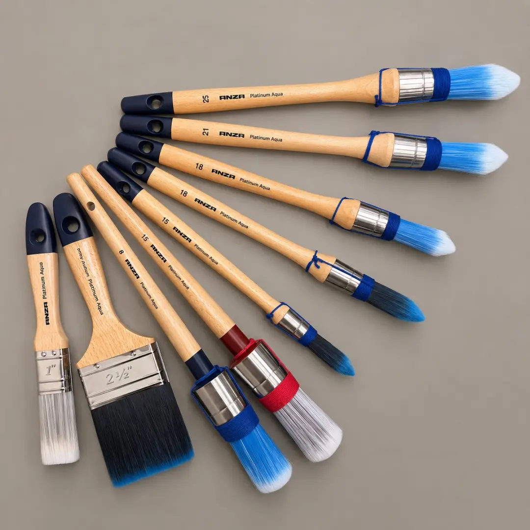 Anza Promo Set 9 Stuks Professionele Kwasten