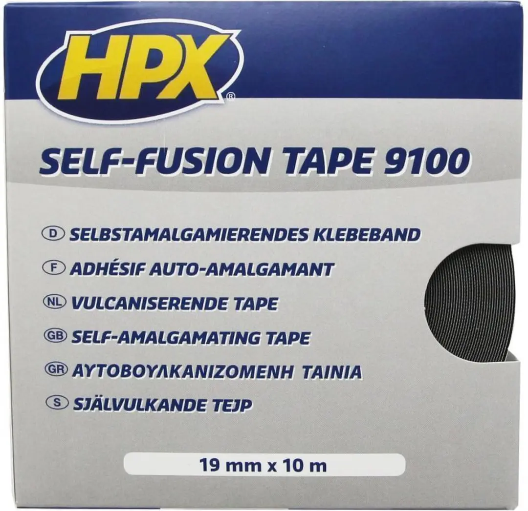 HPX Zelfvulkaniserende Tape 19mm x 10m - Zwart