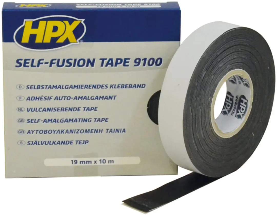 HPX Zelfvulkaniserende Tape 19mm x 10m - Zwart