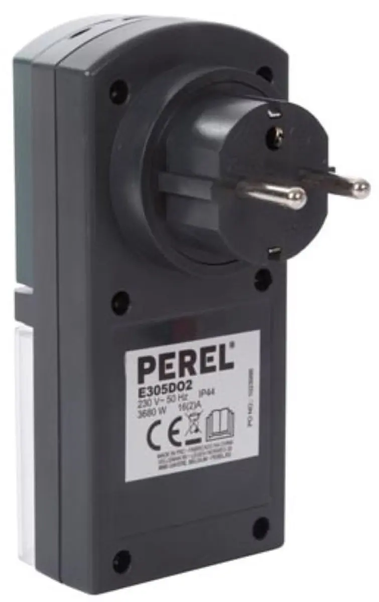 Perel Analoge Timer 16A 3680W - IP44 - Zwart