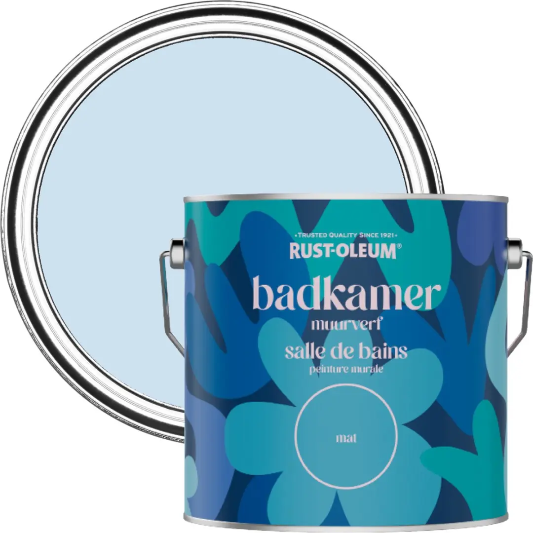 Rust-Oleum Poederblauw Badkamerverf 2,5L