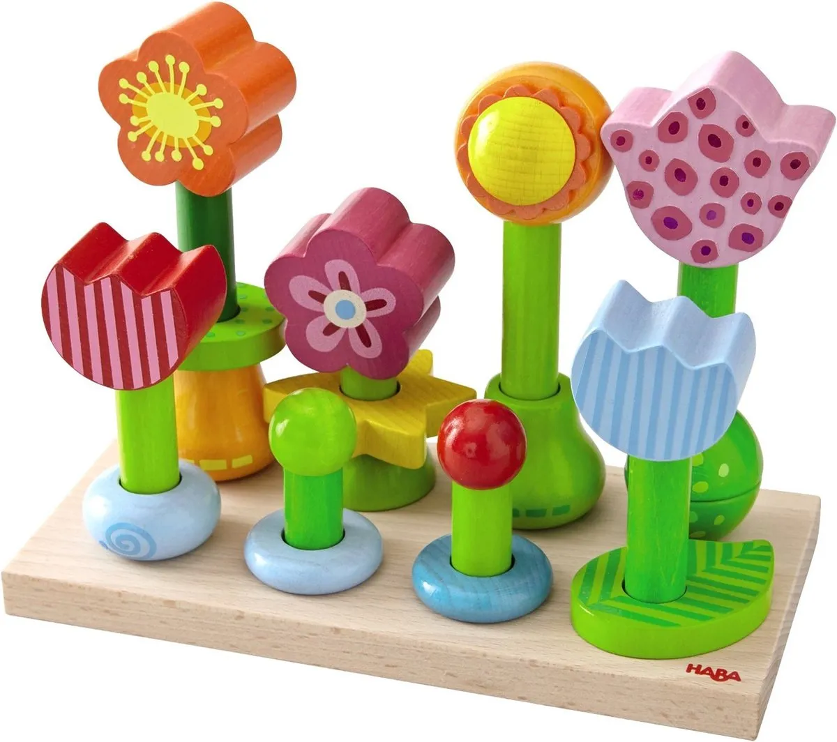 HABA Opsteekspel Bloementuin 301551 - Multicolor