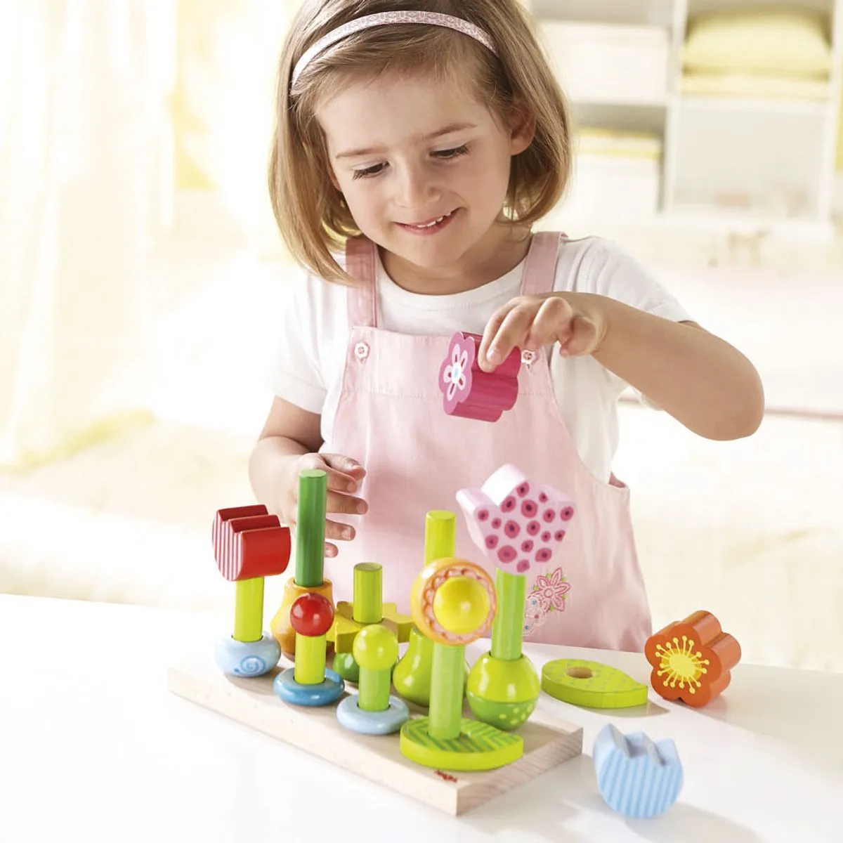 HABA Opsteekspel Bloementuin 301551 - Multicolor