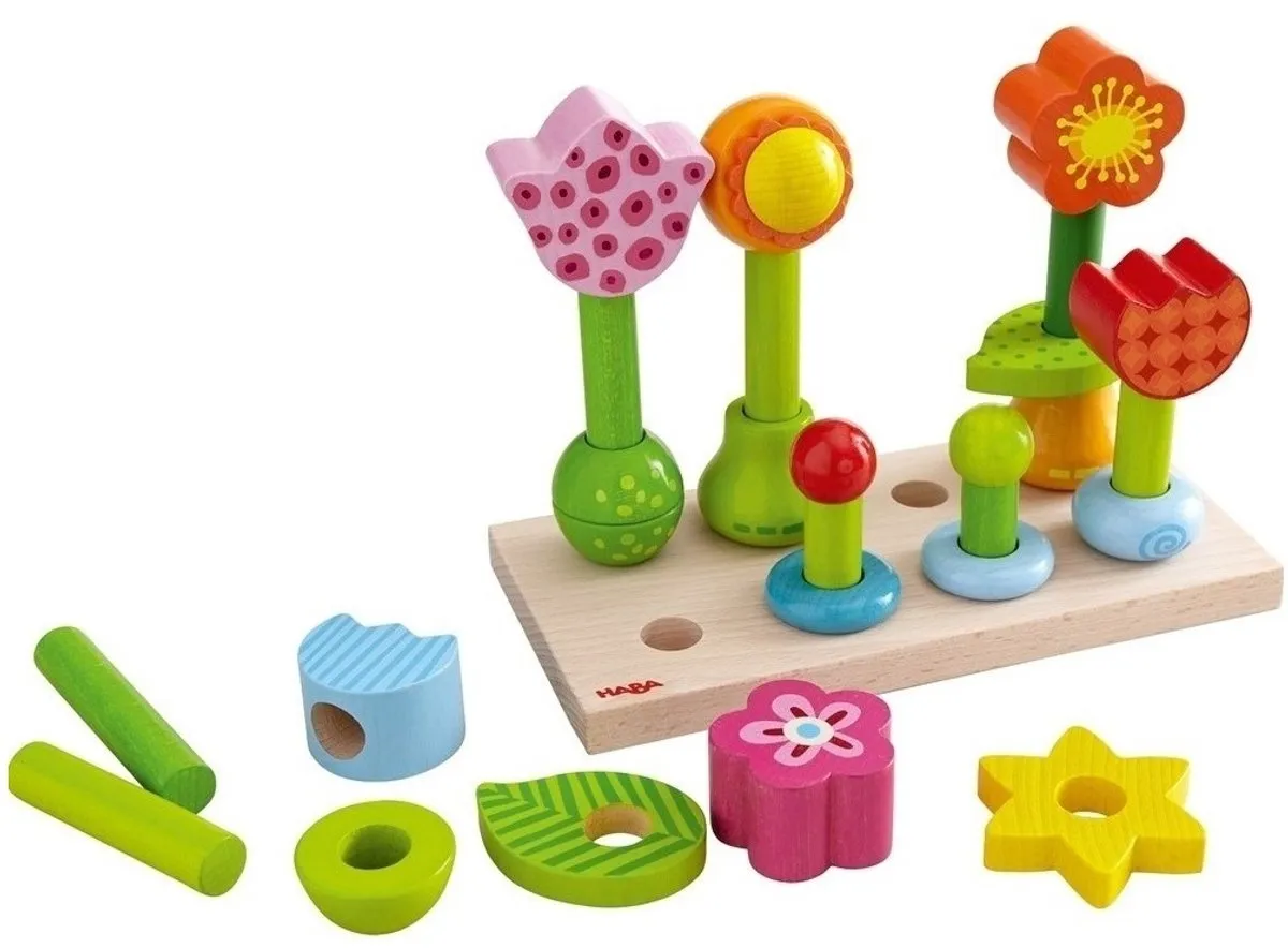 HABA Opsteekspel Bloementuin 301551 - Multicolor