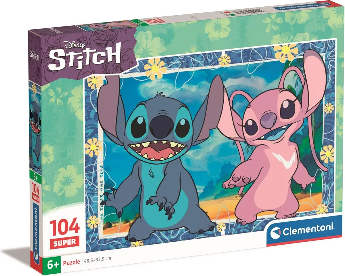 Clementoni Disney Stitch & Angel Puzzel 104 Stuks