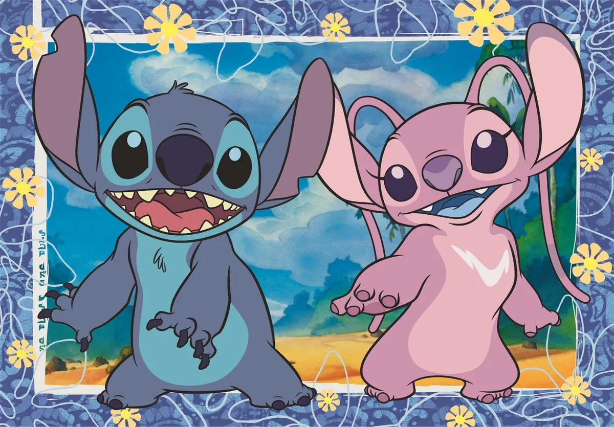 Clementoni Disney Stitch & Angel Puzzel 104 Stuks