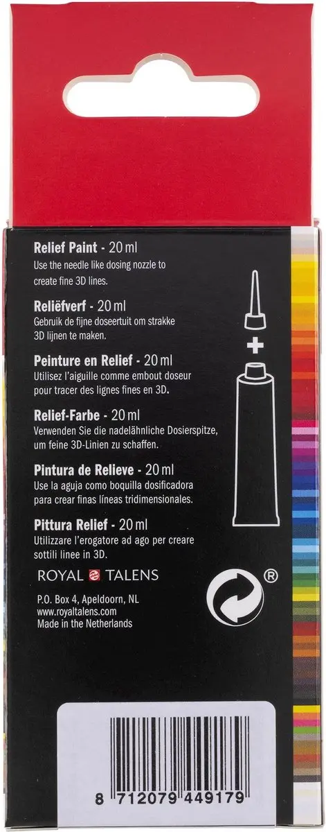Royal Talens Relief Paint 120 Kleurloos 20ml