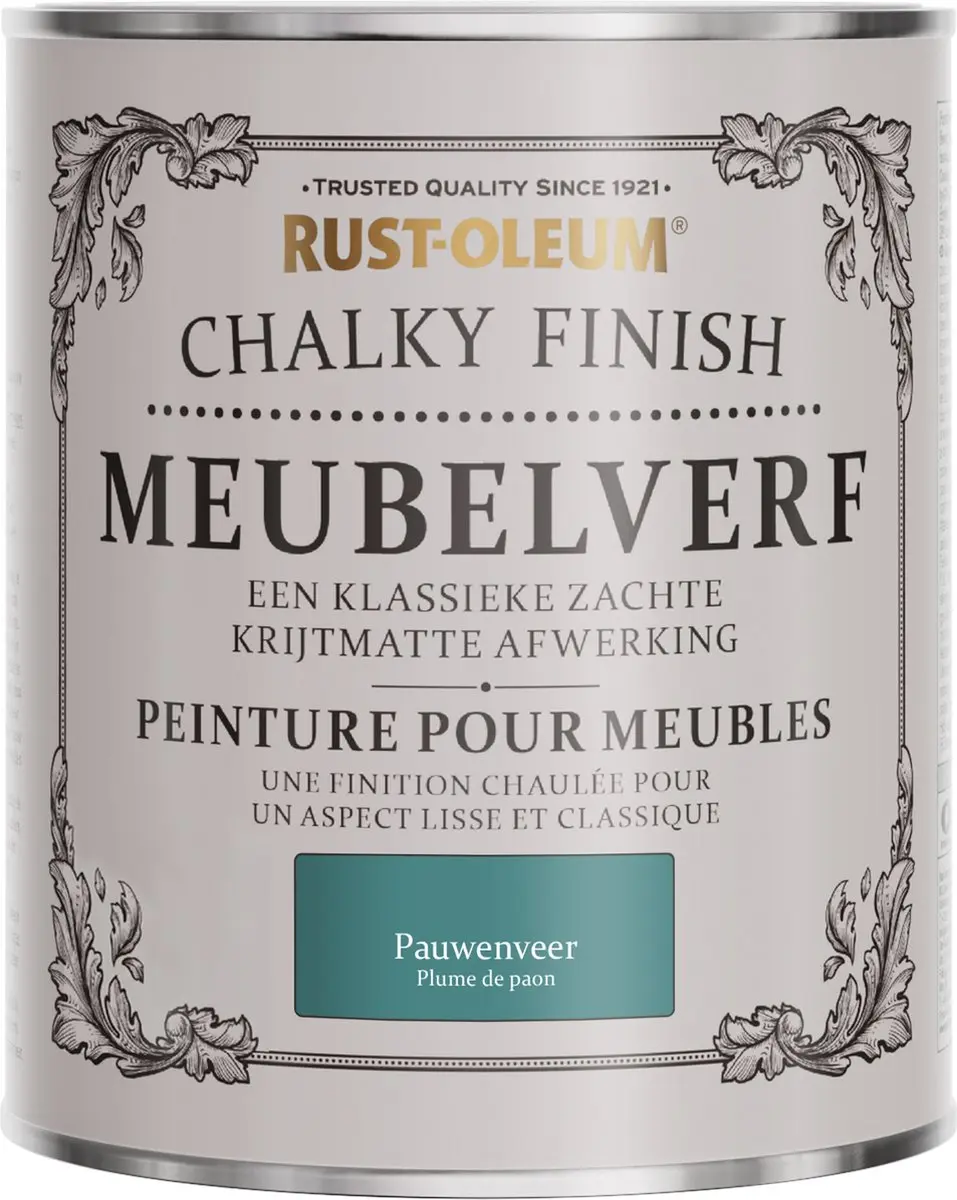 Rust-Oleum Groen Pauwenveer Meubelverf 750ml