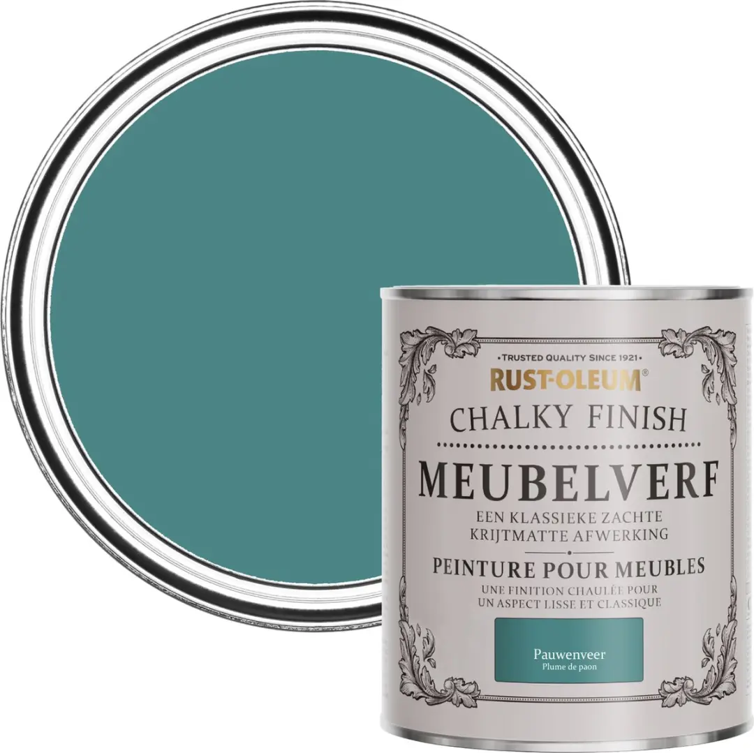 Rust-Oleum Groen Pauwenveer Meubelverf 750ml