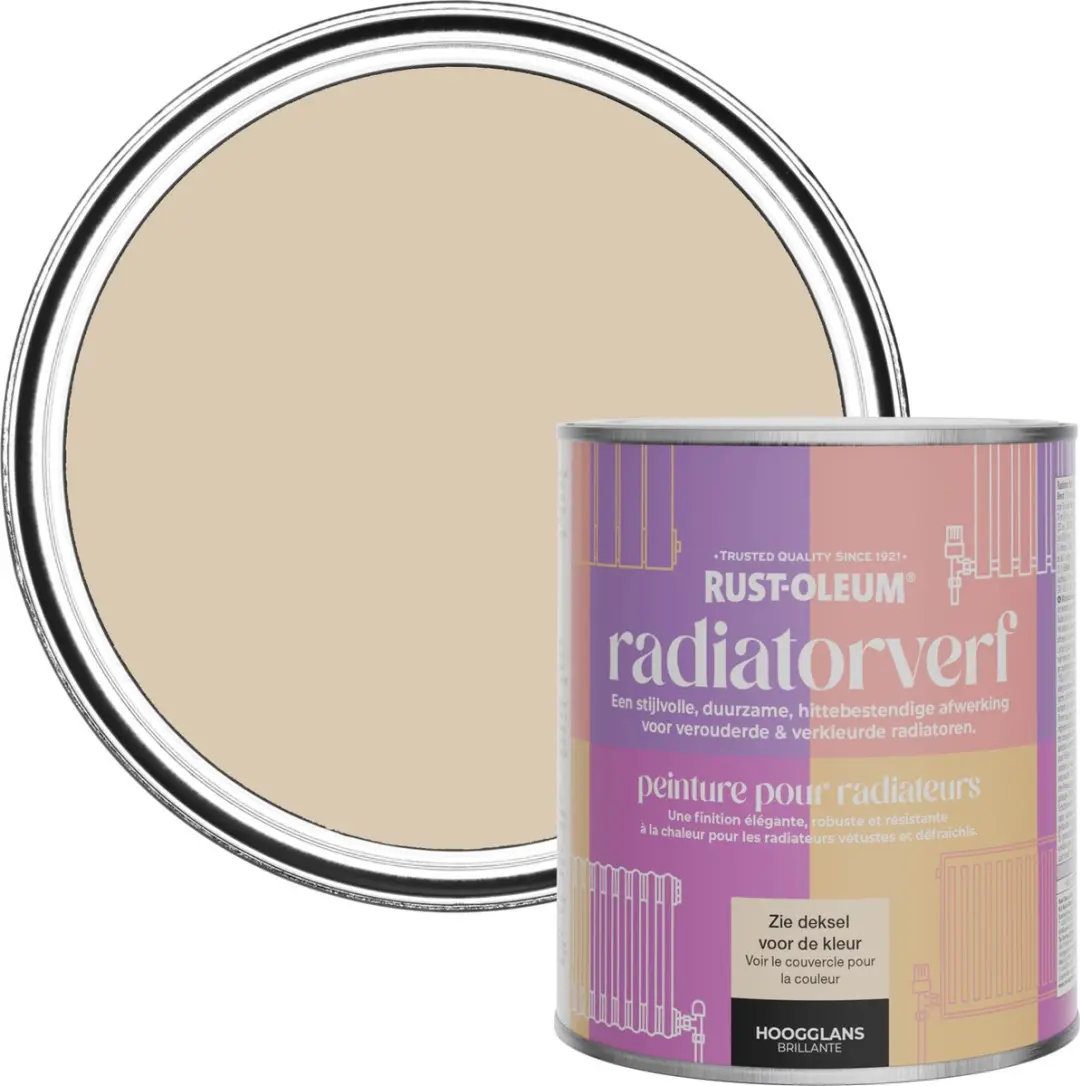 Rust-Oleum Radiatorverf Hoogglans Klei 750ml