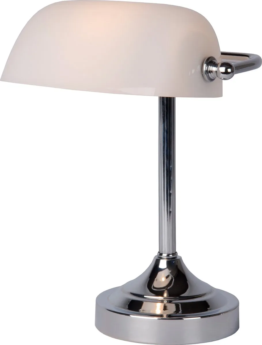 Lucide Banker Bureaulamp E14 - Chroom