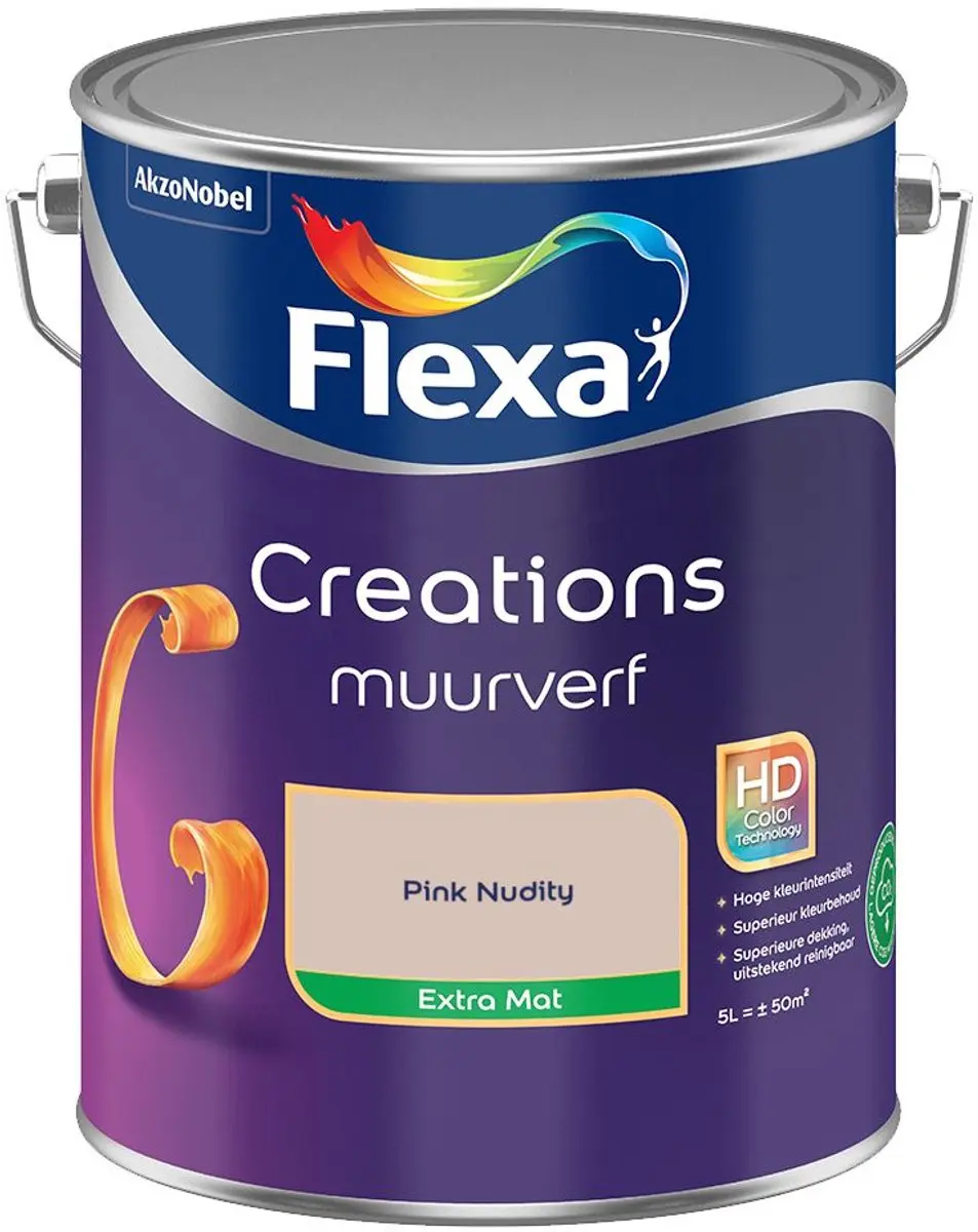 Flexa Creations Muurverf Extra Mat Pink Nudity 5L
