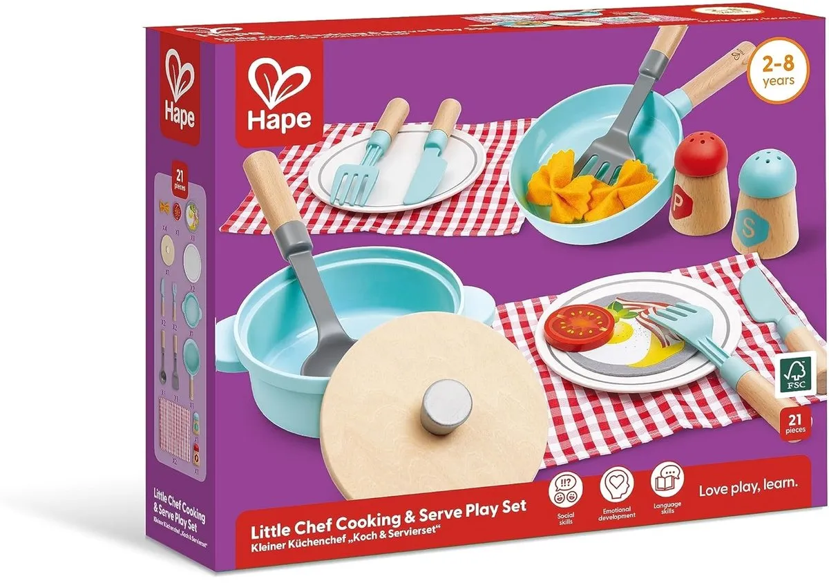 Hape Kook en Serveer Set Multicolor