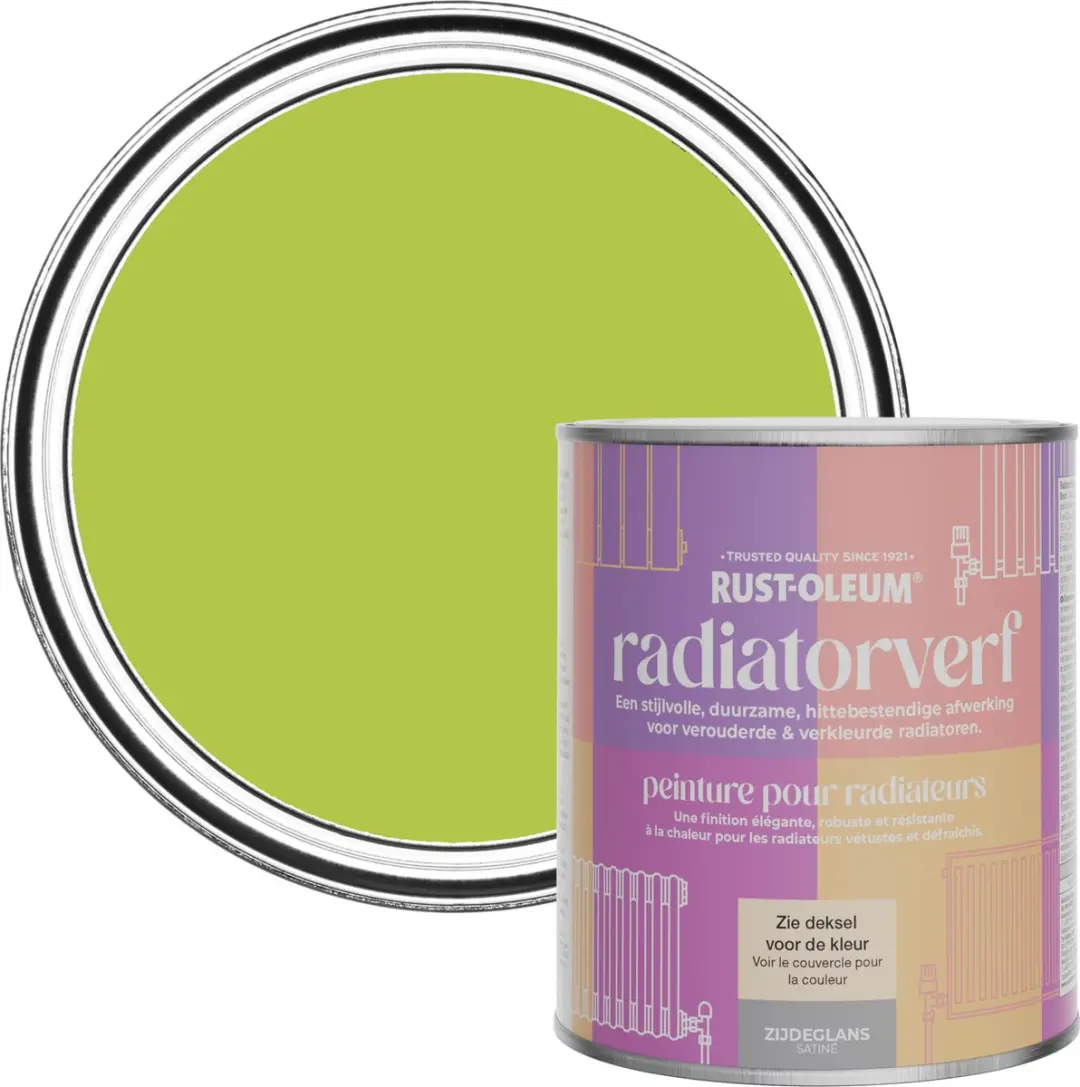 Rust-Oleum Groen Radiatorverf Zijdeglans Limoen 750ml