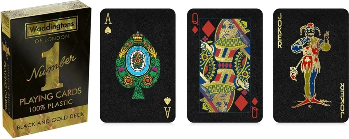 Winning Moves Black and Gold Speelkaarten Waddingtons No.1
