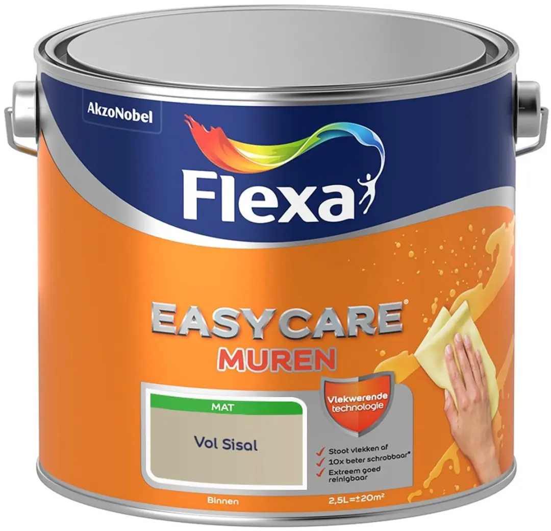 Flexa Easycare Muren Vol Sisal Mengverf 2,5L