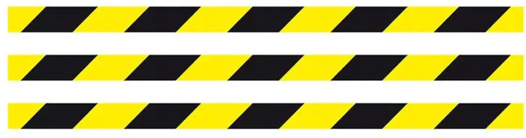 VEBA Waarschuwingstape Geel/Zwart 48mm x 25m