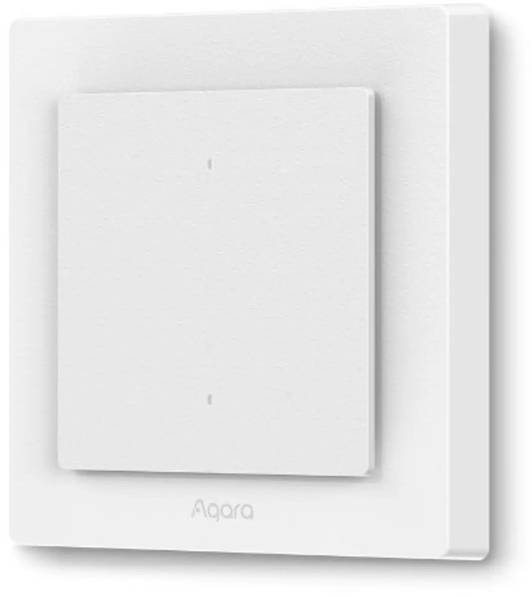 Aqara H2 WS-K07D Lichtschakelaar 2-knops - 1 Kanaal - Wit/Dark Grey