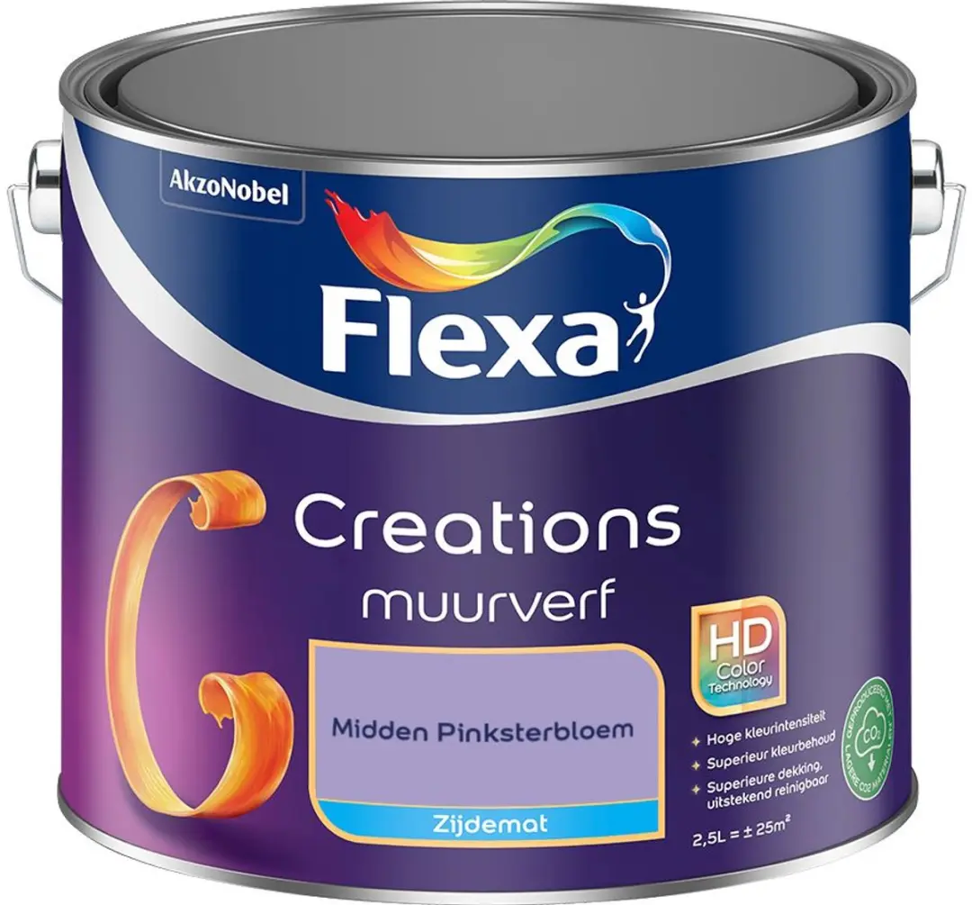 Flexa Creations Muurverf Zijdemat Midden Pinksterbloem 2,5L