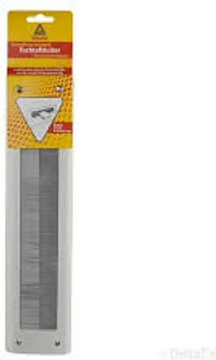Deltafix Brievenbusborstel Aluminium 34x8,3cm - Titanium grijs