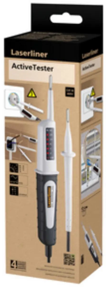 Laserliner ActiveTester Spannings- en Doorgangstester - Grijs/Zwart