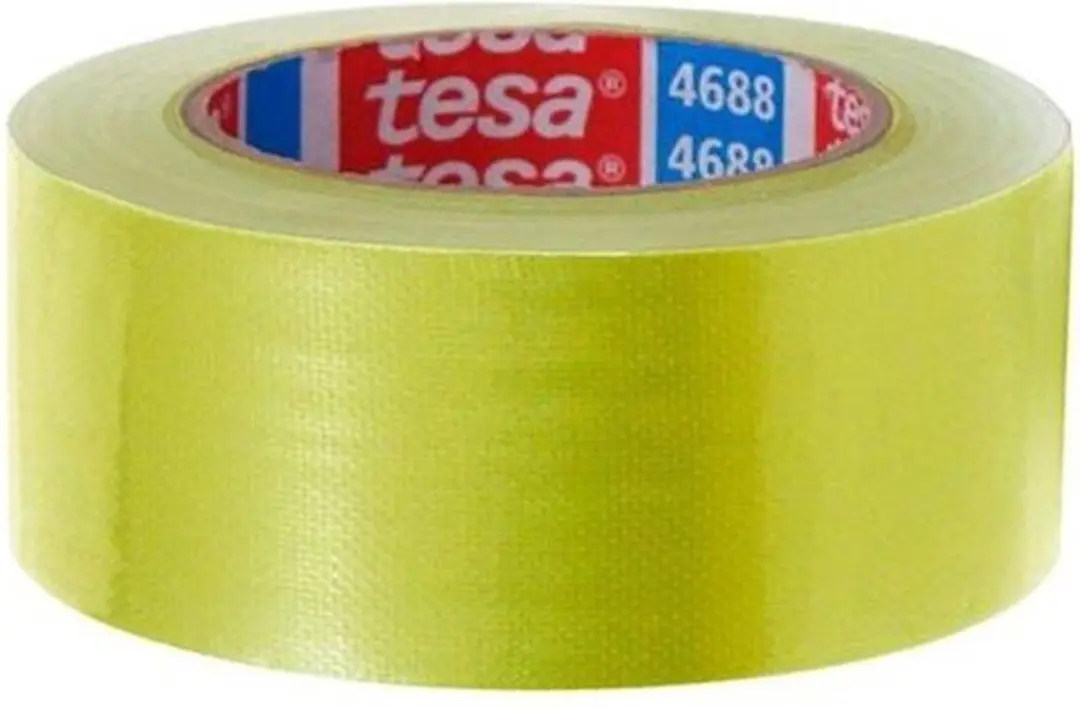 Tesa Standaard Textieltape Geel 50mm x 25m