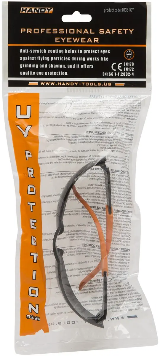 Handy Veiligheidsbril UV Grijs - EN166/EN170/EN172