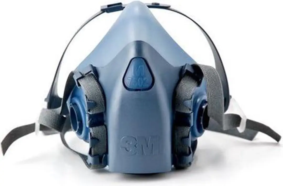 3M 7502 Halfgelaatsmasker - Siliconen - Grijs/Blauw