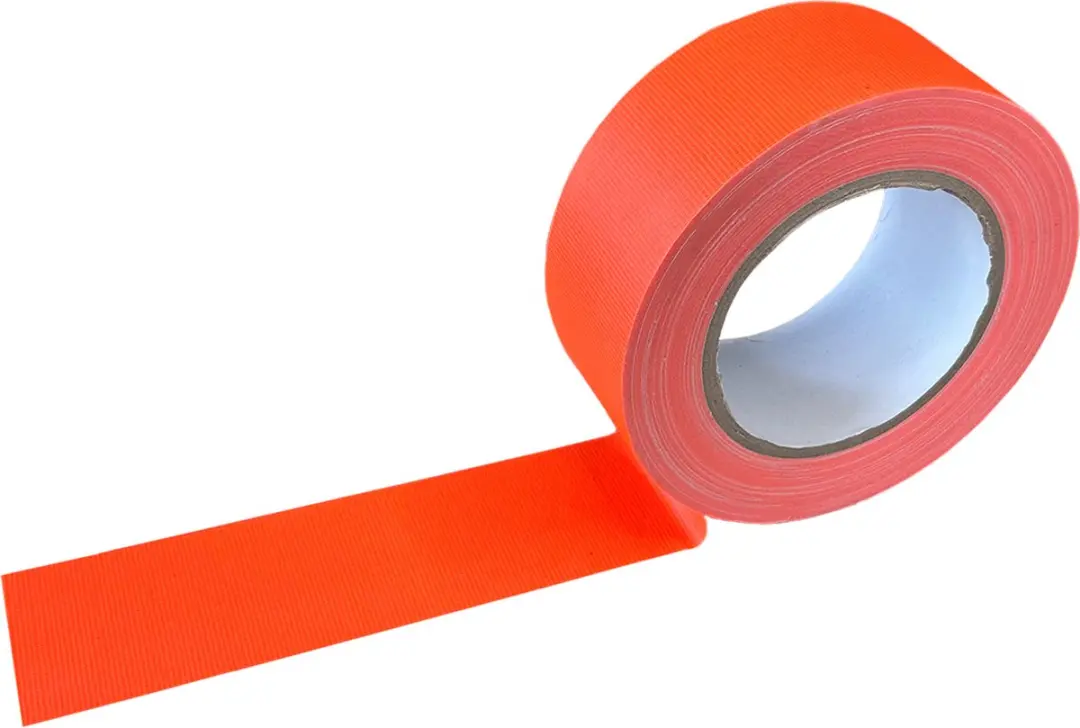 Kortpack Duct-Tape 50mm x 25m Fluor Oranje - 1 Rol