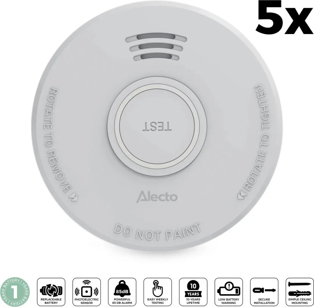 Alecto SD110 Rookmelder - Wit