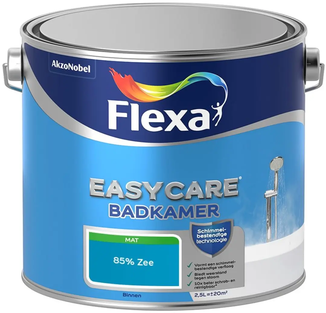 Flexa Easycare Badkamer Mengverf 85% Zee - 2,5L