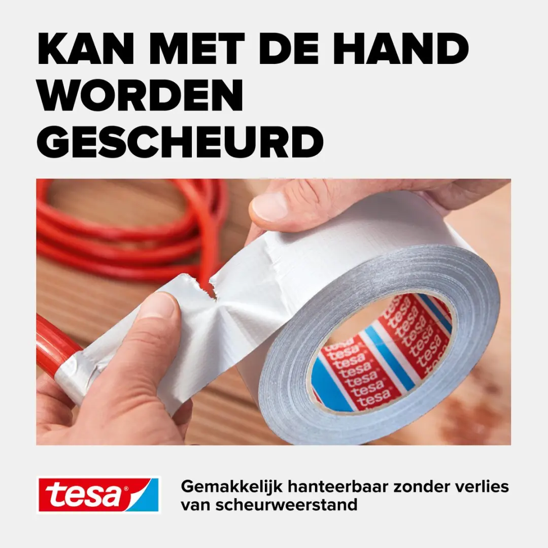 Tesa Textieltape Extra Power 50m x 50mm - Zwart