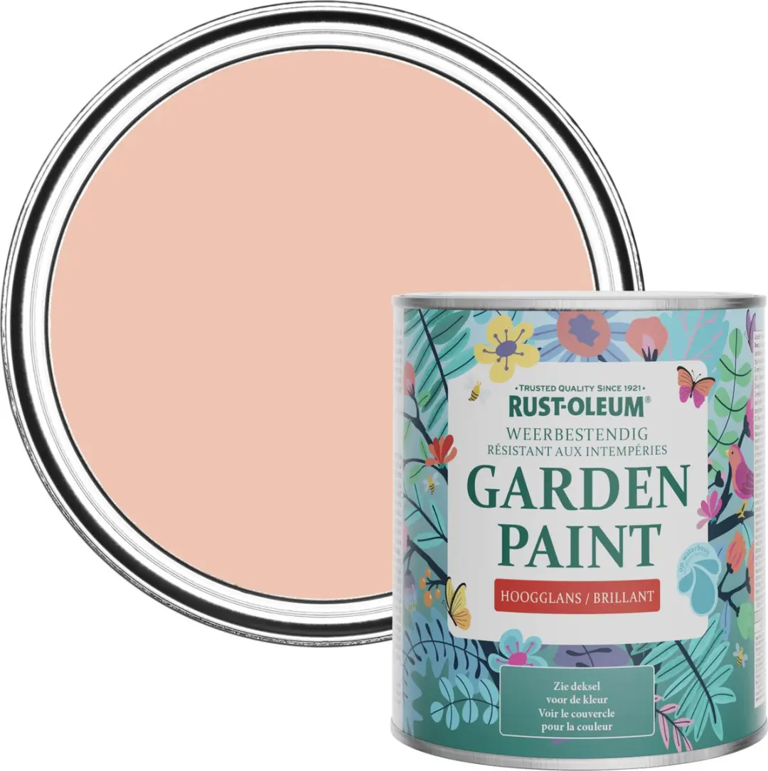 Rust-Oleum Roze Tuinverf Hoogglans Koraal 750ml