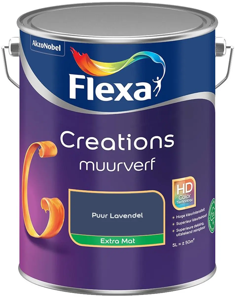 Flexa Creations Muurverf Extra Mat Puur Lavendel 5L